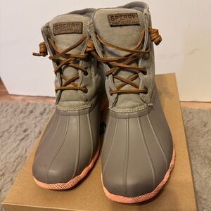 Sperry duck boot.